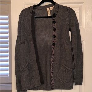 Grey button down cardigan